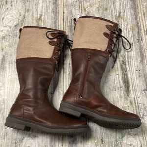 Ugg Australia wool and leather water proof knee high boots. Size 9 womens